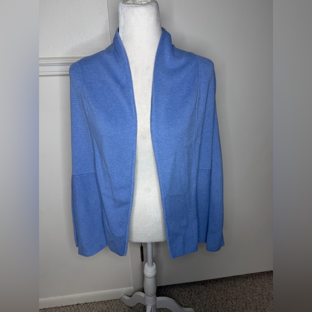 Talbots Light Blue Knit Cardigan size M